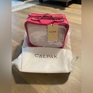 Calpak Clear Cosmetics Case - Pink